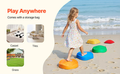 Montessori Balanceer Stapstenen Set - 5 Stuks Sensorisch Speelgoed